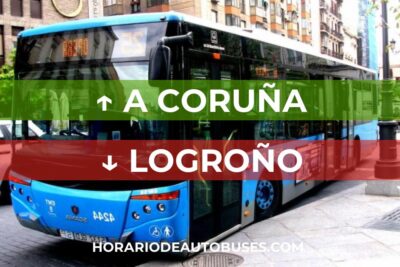 Horario de bus A Coruña - Logroño