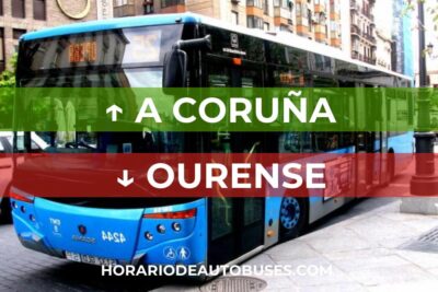 A Coruña - Ourense: Horario de autobuses