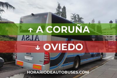 Horario de Autobuses A Coruña ⇒ Oviedo