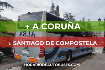 Horario de bus A Coruña - Santiago de Compostela
