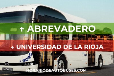 Horario de Autobuses Abrevadero ⇒ Universidad de La Rioja