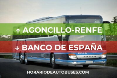 Horario de Autobuses: Agoncillo-Renfe - Banco de España