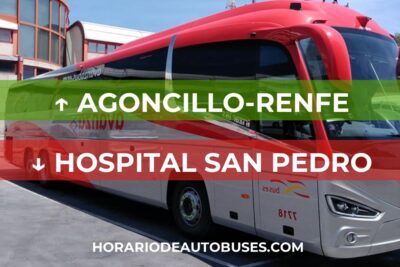 Horario de Autobuses: Agoncillo-Renfe - Hospital San Pedro
