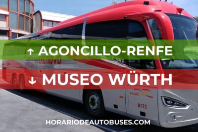 Agoncillo-Renfe - Museo Würth - Horario de Autobuses