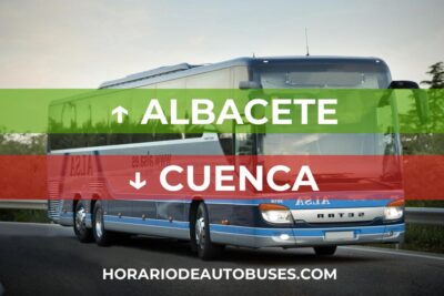 Horario de Autobuses Albacete ⇒ Cuenca