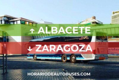 Horario de bus Albacete - Zaragoza