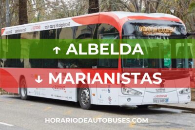 Horario de bus Albelda - Marianistas
