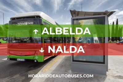 Horario de Autobuses Albelda ⇒ Nalda