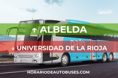 Horario de bus Albelda - Universidad de La Rioja