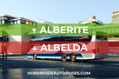 Horario de Autobuses Alberite ⇒ Albelda