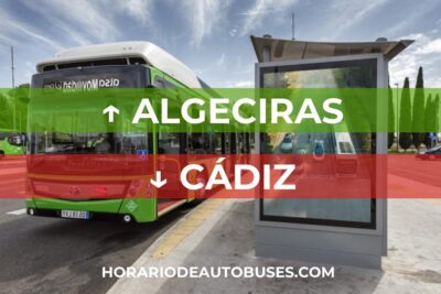 Horario de autobús Algeciras - Cádiz