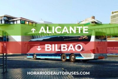 Horario de Autobuses Alicante ⇒ Bilbao