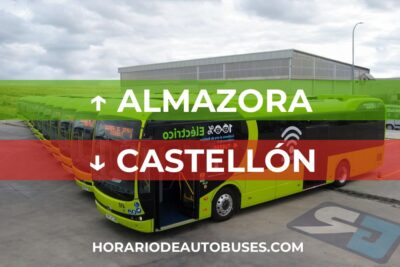 Horario de Autobuses Almazora ⇒ Castellón