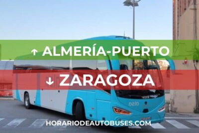 Horario de autobús Almería-Puerto - Zaragoza