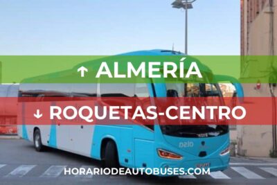 Horario de autobuses de Almería a Roquetas-Centro