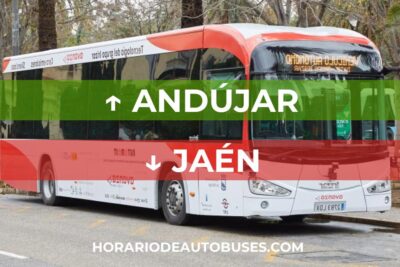 Horario de autobuses de Andújar a Jaén