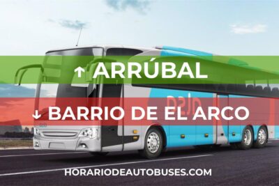 Arrúbal - Barrio de El Arco - Horario de Autobuses