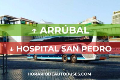 Horario de autobús Arrúbal - Hospital San Pedro