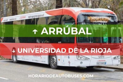 Horario de Autobuses Arrúbal ⇒ Universidad de La Rioja