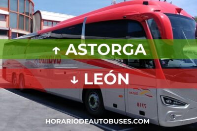 Horario de Autobuses Astorga ⇒ León