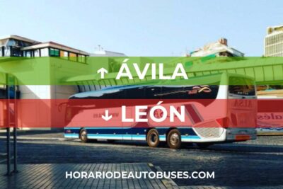Horario de Autobuses: Ávila - León