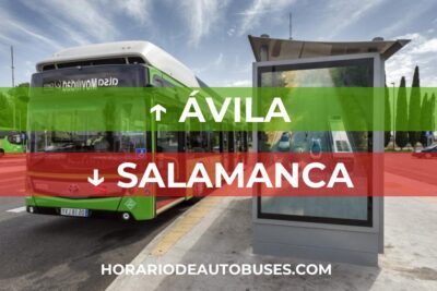 Horario de autobús Ávila - Salamanca