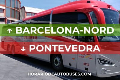 Horario de Autobuses Barcelona-Nord ⇒ Pontevedra