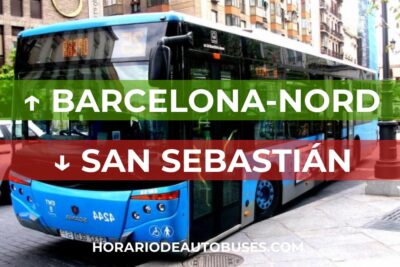 Horario de Autobuses Barcelona-Nord ⇒ San Sebastián