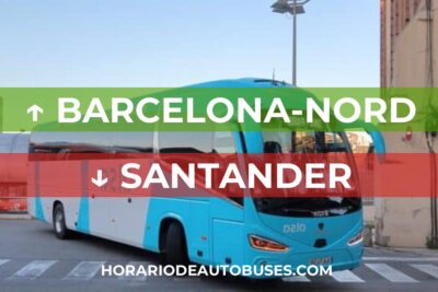 Horario de Autobuses: Barcelona-Nord - Santander