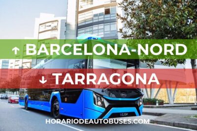 Horario de autobús Barcelona-Nord - Tarragona