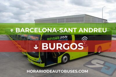 Horario de Autobuses: Barcelona-Sant Andreu - Burgos