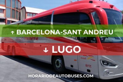 Horario de autobuses desde Barcelona-Sant Andreu hasta Lugo
