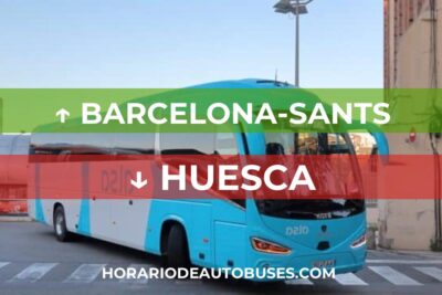 Horario de autobús Barcelona-Sants - Huesca