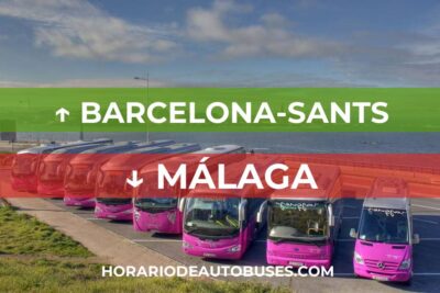 Horario de Autobuses Barcelona-Sants ⇒ Málaga