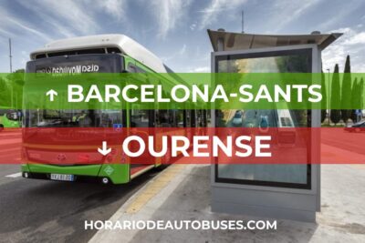 Horario de Autobuses: Barcelona-Sants - Ourense