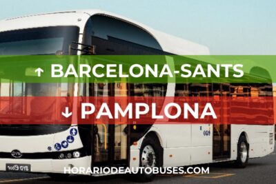 Horario de Autobuses Barcelona-Sants ⇒ Pamplona