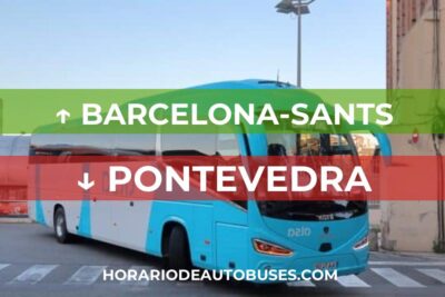 Horario de Autobuses Barcelona-Sants ⇒ Pontevedra
