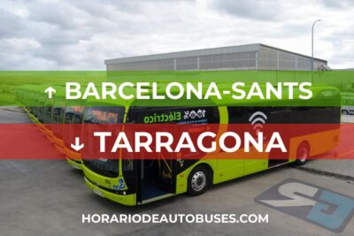 Horario de Autobuses Barcelona-Sants ⇒ Tarragona