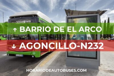Horario de Autobuses Barrio de El Arco ⇒ Agoncillo-N232