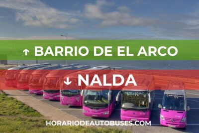 Horario de Autobuses Barrio de El Arco ⇒ Nalda