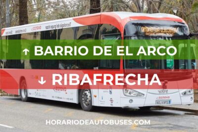 Horario de Autobuses Barrio de El Arco ⇒ Ribafrecha