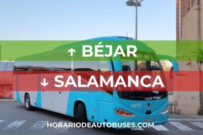 Horario de autobuses desde Béjar hasta Salamanca