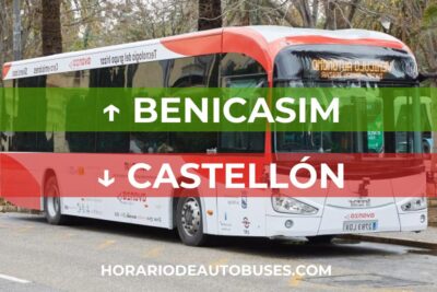 Horario de Autobuses Benicasim ⇒ Castellón