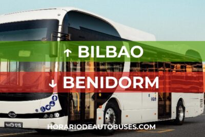 Horario de bus Bilbao - Benidorm
