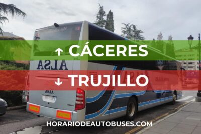 Horario de bus Cáceres - Trujillo