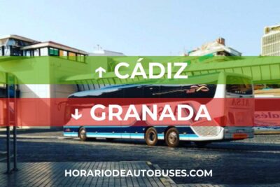 Horario de Autobuses Cádiz ⇒ Granada