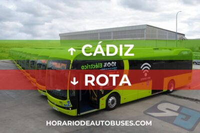 Cádiz - Rota: Horario de autobuses