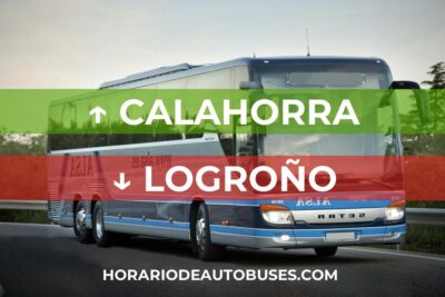 Horario de autobuses de Calahorra a Logroño