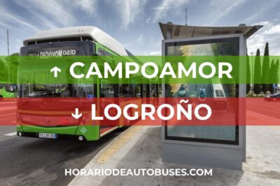 Horario de autobús Campoamor - Logroño