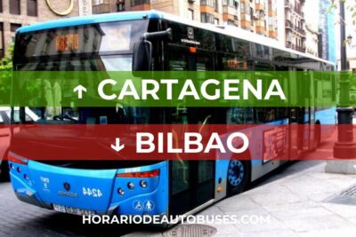 Horario de autobús Cartagena - Bilbao